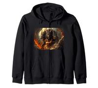 Heracles apporte Cerbère du Mythe Grec des enfers Sweat à Capuche