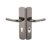 Heracles Poignée blindée double béquille ÉLEGANCE entraxe 70 mm Miroir