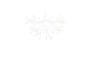 Heracleum III Grande Suspension Blanche