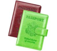 Herain Étui pour passeport, étui de passeport, portefeuille pour famille, femmes et hommes, étui de passeport, protecteur de carnet de passeport, porte-passeport et porte-cartes de vaccin, essentiels