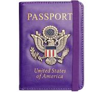 Herain Étui pour passeport, étui de passeport, portefeuille pour famille, femmes et hommes, étui de passeport, protecteur de carnet de passeport, porte-passeport et porte-cartes de vaccin, essentiels