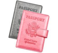 Herain Étui pour passeport, étui de passeport, portefeuille pour famille, femmes et hommes, étui de passeport, protecteur de carnet de passeport, porte-passeport et porte-cartes de vaccin, essentiels