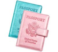 Herain Étui pour passeport, étui de passeport, portefeuille pour famille, femmes et hommes, étui de passeport, protecteur de carnet de passeport, porte-passeport et porte-cartes de vaccin, essentiels