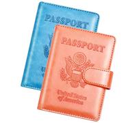 Herain Étui pour passeport, étui de passeport, portefeuille pour famille, femmes et hommes, étui de passeport, protecteur de carnet de passeport, porte-passeport et porte-cartes de vaccin, essentiels