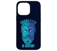 Heraklit Citation Character is Destiny Philosopher Coque pour iPhone 14 Pro Max