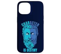 Heraklit Citation Character is Destiny Philosopher Coque pour iPhone 15