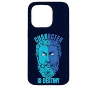 Heraklit Citation Character is Destiny Philosopher Coque pour iPhone 15 Pro