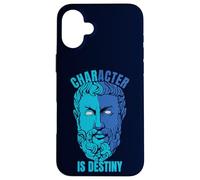 Heraklit Citation Character is Destiny Philosopher Coque pour iPhone 16 Plus
