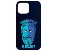 Heraklit Citation Character is Destiny Philosopher Coque pour iPhone 16 Pro Max