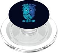 Heraklit Citation Character is Destiny Philosopher PopSockets PopGrip pour MagSafe