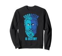Heraklit Citation Character is Destiny Philosopher Sweatshirt