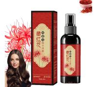 Herbal Black Hair Spray, Saffron Hair Blackening Spray,Saffron And Polygonum Multiflorum Essence Sprays, Leaving Hairs Shiny Non-Frizzy, For Men Women (1pcs)