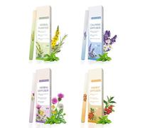 Herbal Diffuser Pen, Anxiety Pen, Natural Herbals Inhaler for Stress Relief, Sleep Support & Lung Cleansing, Pocket-Sized Energy Boosting Diffuser Pens for Women & Men