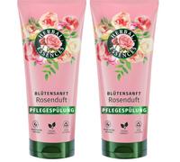 Herbal Essences Après-shampoing doux aux fleurs - Parfum rose - 250 ml - Des cheveux ternes aux cheveux soyeux et brillants - Avec essence de rose - Ingrédients d'origine naturelle - Végétalien