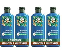 Herbal Essences Réparation Shampoing Huile d'Argan 2x250ml Cheveux Abîmés, Nutrition Intense pour une Chevelure Douce et Lisse, Ingrédients d'Origine Naturelle, Sans Silicone, Végan (Lot de 2)