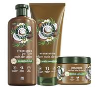 Herbal Essences Routine Hydratation Parfum Coco Avec Shampoing 250ml, Après-Shampoing 200ml Et Masque 500ml. Aide à Nourrir et Lisser, Pour Des Cheveux Doux. Ingrédients d'Origine Naturelle*, Végan
