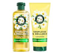 Herbal Essences Souplesse & Brillance Shampooing 250ml Et Après-Shampooing 200ml Camomille