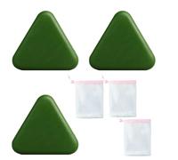 Herbal Soap，Bar Shampoo Nature Triangle GRASS SOAT GREEN SOAP CALMING AND STRENGTHENING HAIR FOR WOMEN AND MEN