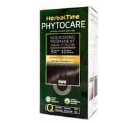 Herbal Time Phytocare Teinture permanente pour cheveux Couleur chocolat 5WN | teinture capillaire naturelle professionnelle| Nourrissez et protégez vos cheveux| Sans ammoniaque, PPD et SLS | 124,5ml