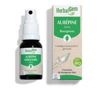 HERBALGEM - Aubépine Bio Complément Alimentaire Extrait De Bourgeon Frais Pour Circulation Sanguine 15 ml Spray