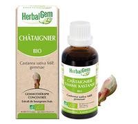 HERBALGEM - Châtaignier Bio - Complément Alimentaire - Extrait De Bourgeon Frais - Antioxidant, Peau et Intestins
