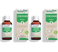 HerbalGem Citronnier Bio Macérat-Mère de Gemmothérapie Concentrée 30 ml (Lot de 2)
