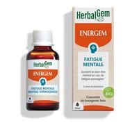 HERBALGEM - EnerGem Surcharge Mentale Bio - Surmenage et Résistance Mentale - Complément Alimentaire Gemmothérapie Concentrée - 30 ml