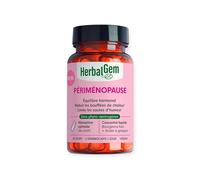 HerbalGem – GEMMOCAPS Périménopause sans hormones – Contrôle bouffées & sauts d'humeur – 30 gélules