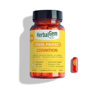 HERBALGEM - GEMMOCAPS® STRESS-PROTECT COGNITION - Bonne mémoire et concentration - 30 Capsules