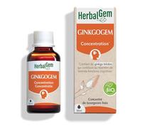 HerbalGem Ginkgogem Bio Complexe Concentration 30 ml | Favorise la concentration et soutient la circulation cérébrale. Extrait de bourgeons, dès 13 ans.