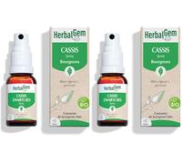HerbalGem Macérât-Mère Spray Cassis Bio 15 ml (Lot de 2)