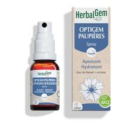 HerbalGem Spray paupières Optigem – Bleuet apaisant hydratant – 10 ml