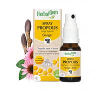 HerbalGem Spray Propolis Large Spectre Bio – Dès sensation d’un refroidissement – 15 ml