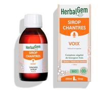 HERBALGEM - Sirop Des Chantres - Éclat Voix - Pour Les Cordes Vocales - Enrichi Aux Bourgeons - Recette Traditionnelle - Certifié Bio - 250 ml