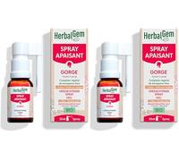 HerbalGem - Spray Gorge Apaisant Bio 15ml (Lot de 2)