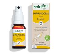 HerbalGem Spray Immunogem Bio 15 ml | Rosier sauvage et cassis pour aider à renforcer les défenses naturelles. Format spray nomade.