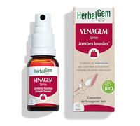 HerbalGem Spray Venagem Jambes Lourdes Bio 15 ml | Marronnier, sorbier et châtaignier pour favoriser une bonne circulation. Formule liquide à absorption rapide.