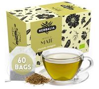 HERBALIA - Maté en Sachets, Coffret de Thé Maté de 60 Sachets Sans Agrafes, 90 g de Yerba Maté pour Infusions et Tisanes, Idée Cadeau
