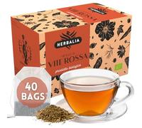 HERBALIA - Tisane à la Vigne Rouge en Sachets, Coffret d'Infusion à la Vigne Rouge de 40 Sachets Sans Agrafes, 40 g de Vigne Rouge pour Infusions et Tisanes