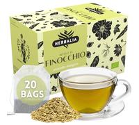 HERBALIA - Tisane au Fenouil en Sachets, Coffret d'Infusion au Fenouil de 20 Sachets Sans Agrafes pour Infusions et Tisanes
