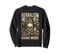 Herbalism Hard Mode Poison Plant Humor Funny Botanical Sweatshirt