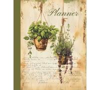 Herbarium Style Planner: Undated Weekly Layout, Vintage Botanical Illustration