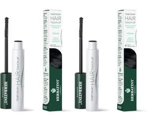 Herbatint Mascara Temporary Hair Touch-Up Noir | Retouche Racine Instantané | Couverture Temporaire des Cheveux Blancs | Testé Dermatologiquement | 93% d'Ingrédients d'Origine Naturelle (Lot de 2)