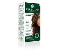 Herbatint Soin Colorant Permanent Cheveux 4N Châtain - 150 ml, sans Ammoniaque, 100% de Couverture des Cheveux Blancs, Testé Dermatologiquement pour les Peaux Sensibles, avec 8 Extraits Végétaux Bio