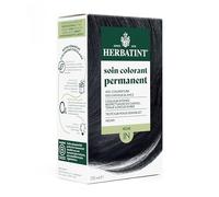 Herbatint Soin Colorant Permanent pour Cheveux 1N Noir - 170 ml | Sans Ammoniaque, 100% de Couverture des Cheveux Blancs | Testé Dermatologiquement pour Peaux Sensibles, avec 8 Extraits Végétaux Bio