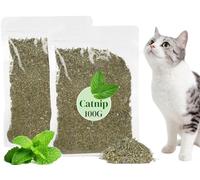 Herbe à Chat,2pcs Menthe a Chat Naturelle de Haute Qualité,Herbe à Chat Séchée,Herbe à Chats Naturelle de Qualité Supérieure,Herbe à Chats pour Chats Premium,Cataire pour Chats