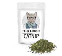 Herbe à chat canadienne originale dans un sac refermable : fleurs et feuilles séchées sans tige, pour jouets (coussin, balle, etc.) ou bricolage.