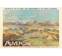 Herbé ™ Auvergne Mont Dore Rf474-Poster/Reproduction HQ 40x60cm d'une Affiche Vintage/Ancienne