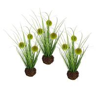 Herbe bouton artificielle dans broussailles nid d'herbe artificielle Herbe artificielle Herbe décorative Plantes vertes Plantes décoratives Herbe décorative Herbe solitaire Herbe décorative