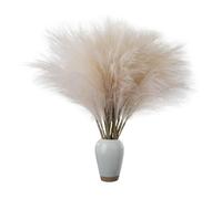 Herbe de la pampa Lot de 2 fleurs séchées naturelles de pampa artificielles hautes en imitation bohème | Herbe de la pampa synthétique élégante et moelleuse, roseau pour remplir des vases, décoration